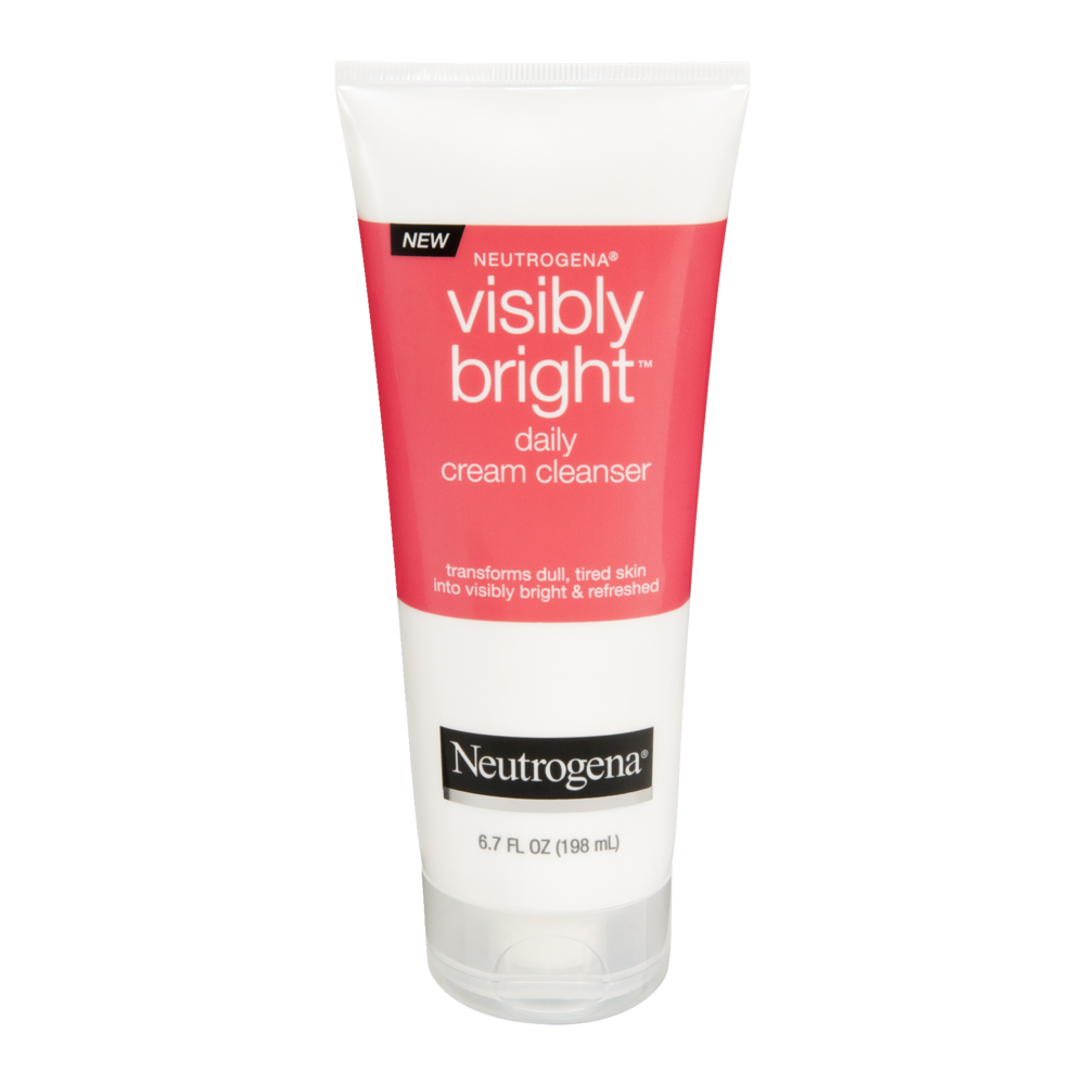 slide 1 of 1, Neutrogena Visibly Bright Daily Cream Cleanser, 6.7 fl oz; 198 ml