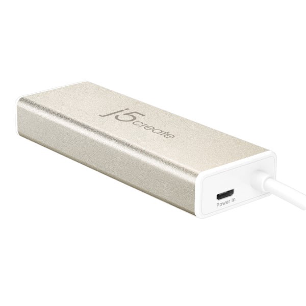 slide 2 of 4, j5create Usb 3.1 Type-C 3-Port Hub, Silver, Jch451, 1 ct