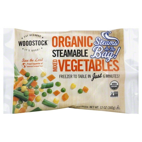 slide 1 of 2, Woodstock Mix Vegetables Steamable, 12 oz
