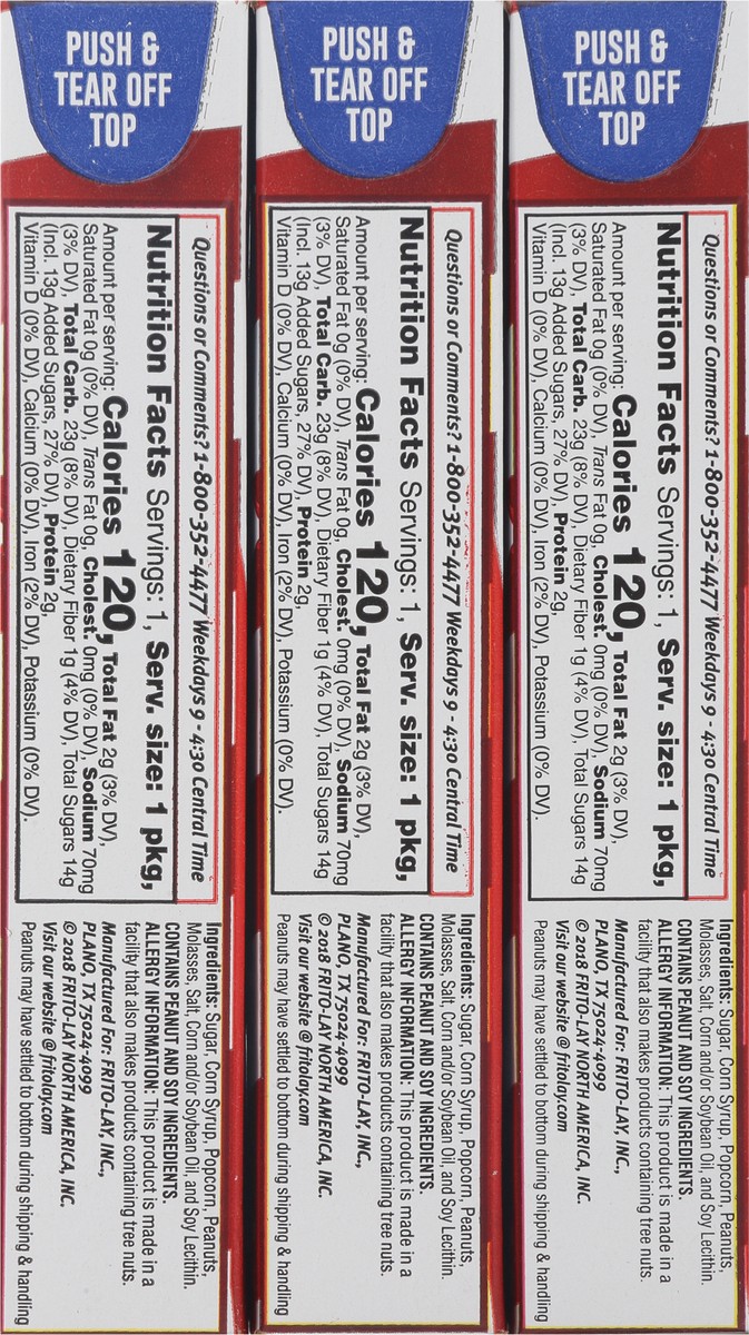 slide 12 of 13, Cracker Jack The Original Caramel Coated Popcorn & Peanuts - 3 ct, 1 oz