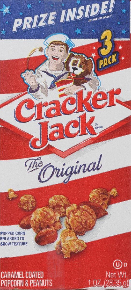 slide 4 of 13, Cracker Jack The Original Caramel Coated Popcorn & Peanuts - 3 ct, 1 oz