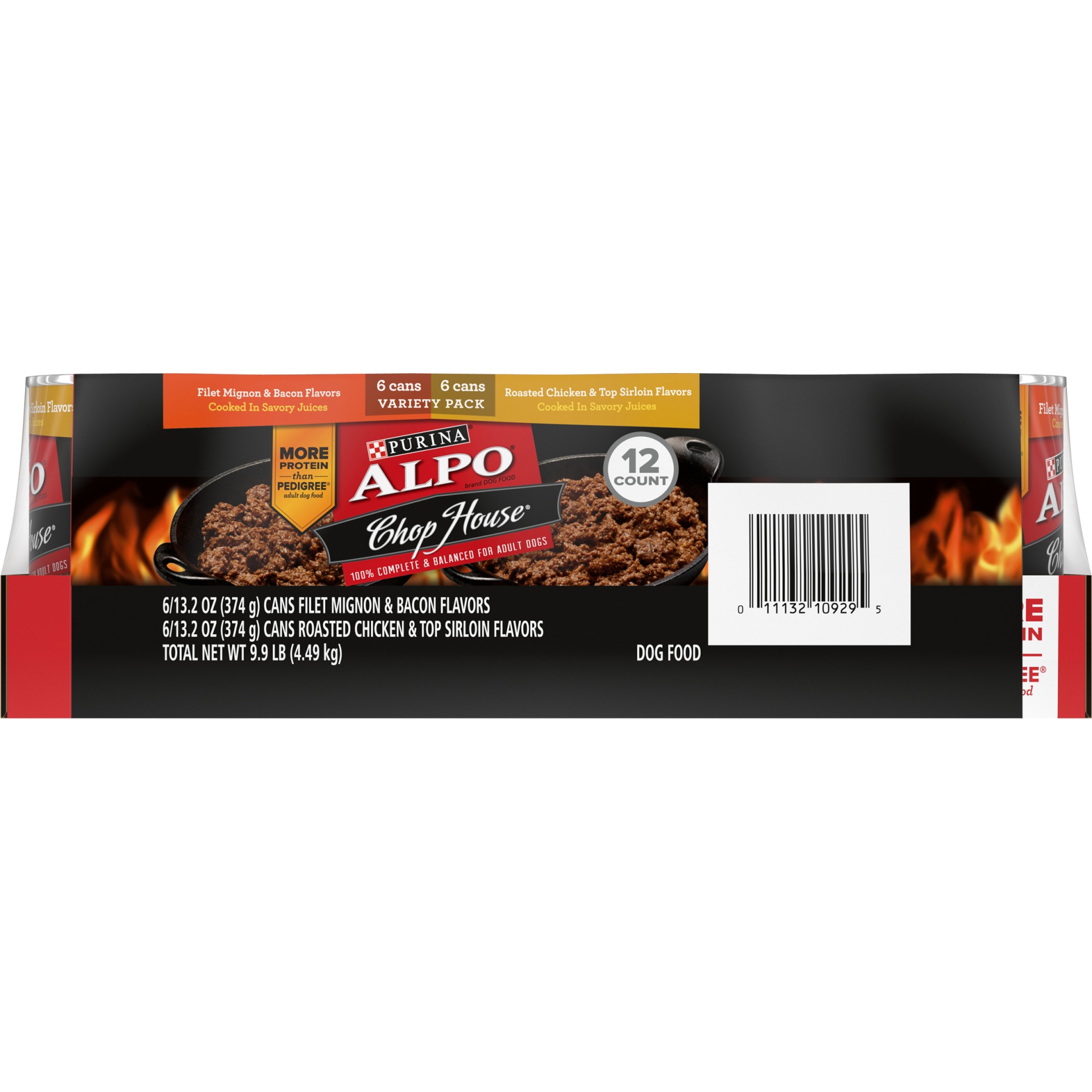 slide 6 of 9, ALPO Chophouse Variety Pack - Filet Mignon & Bacon and Roasted Chicken & Top Sirloin, 12 ct; 13.2 oz