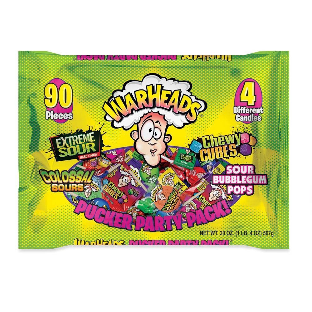 slide 1 of 3, Warheads Halloween Mixed Candy Variety Pack, 20 oz