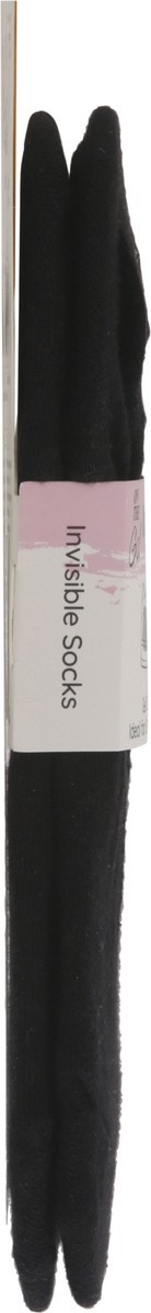 slide 8 of 11, Women Invisible Socks Black Solid 2 Pack, 2 ct