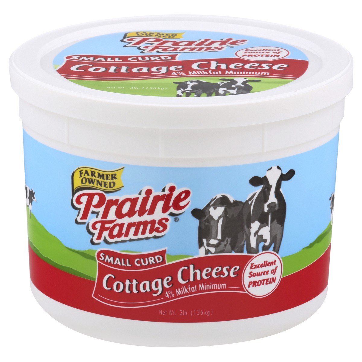 slide 7 of 13, Prairie Farms Small Curd 4% Milkfat Minimum Cottage Cheese 3 lb, 3 lb