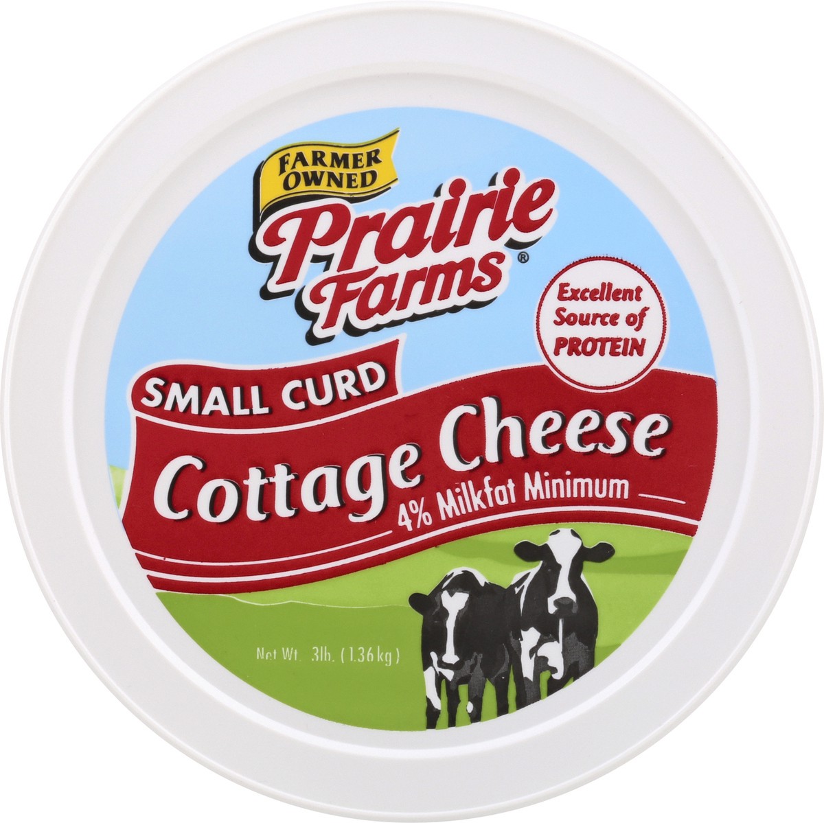 slide 5 of 13, Prairie Farms Small Curd 4% Milkfat Minimum Cottage Cheese 3 lb, 3 lb