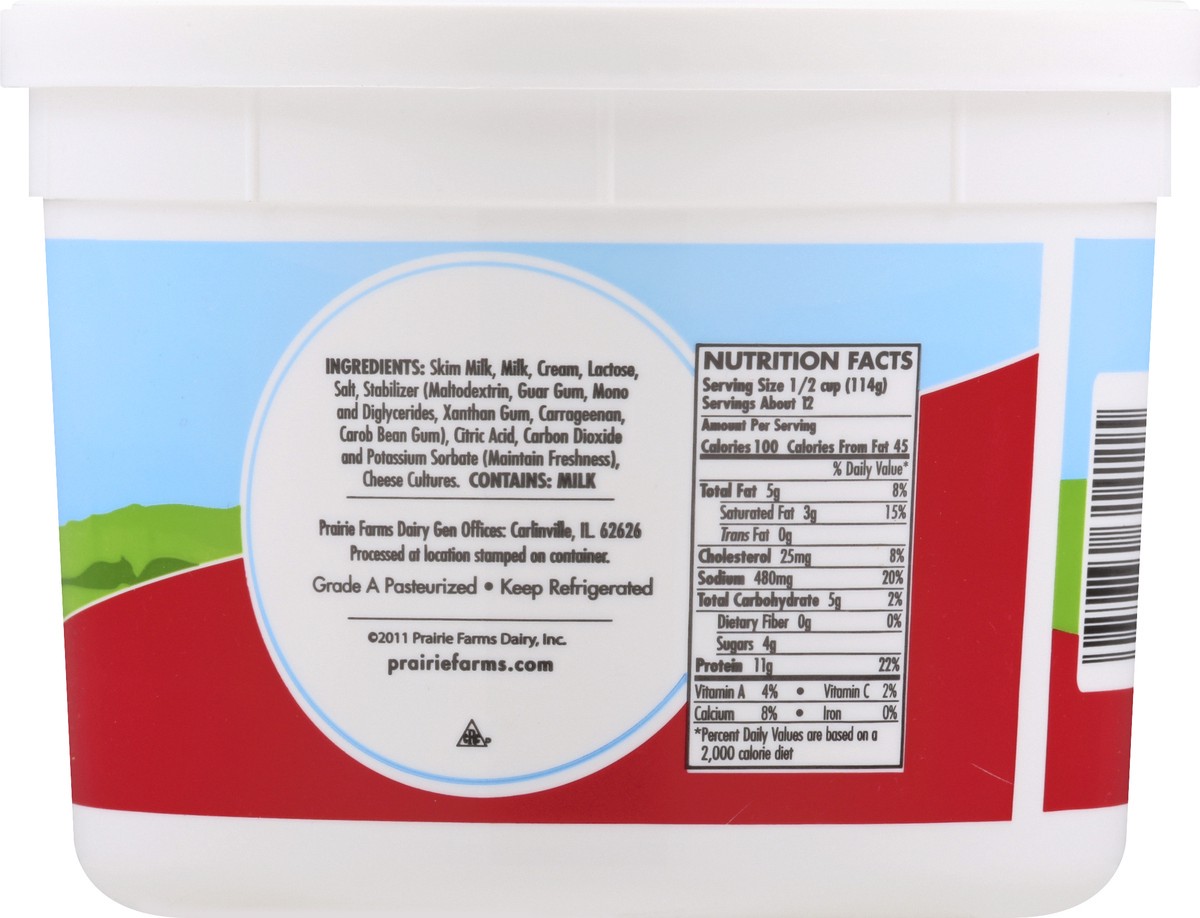 slide 3 of 13, Prairie Farms Small Curd 4% Milkfat Minimum Cottage Cheese 3 lb, 3 lb