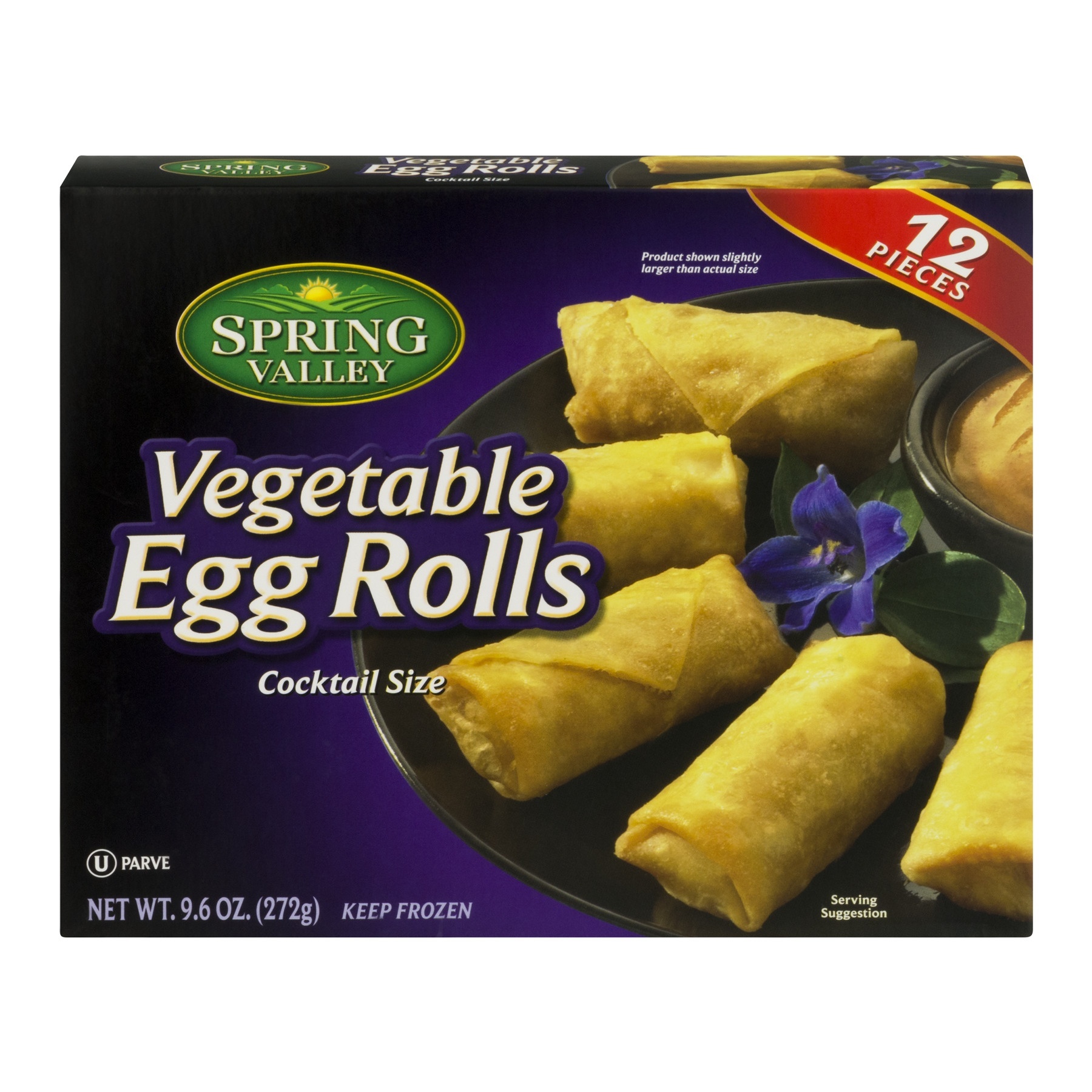 slide 1 of 1, Spring Valley Kosher Vegetable Egg Rolls Cocktail Size, 9.6 oz