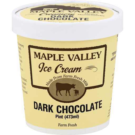 slide 1 of 1, Maple Valley Creamery Ice Cream, Dark Chocolate, 16 oz