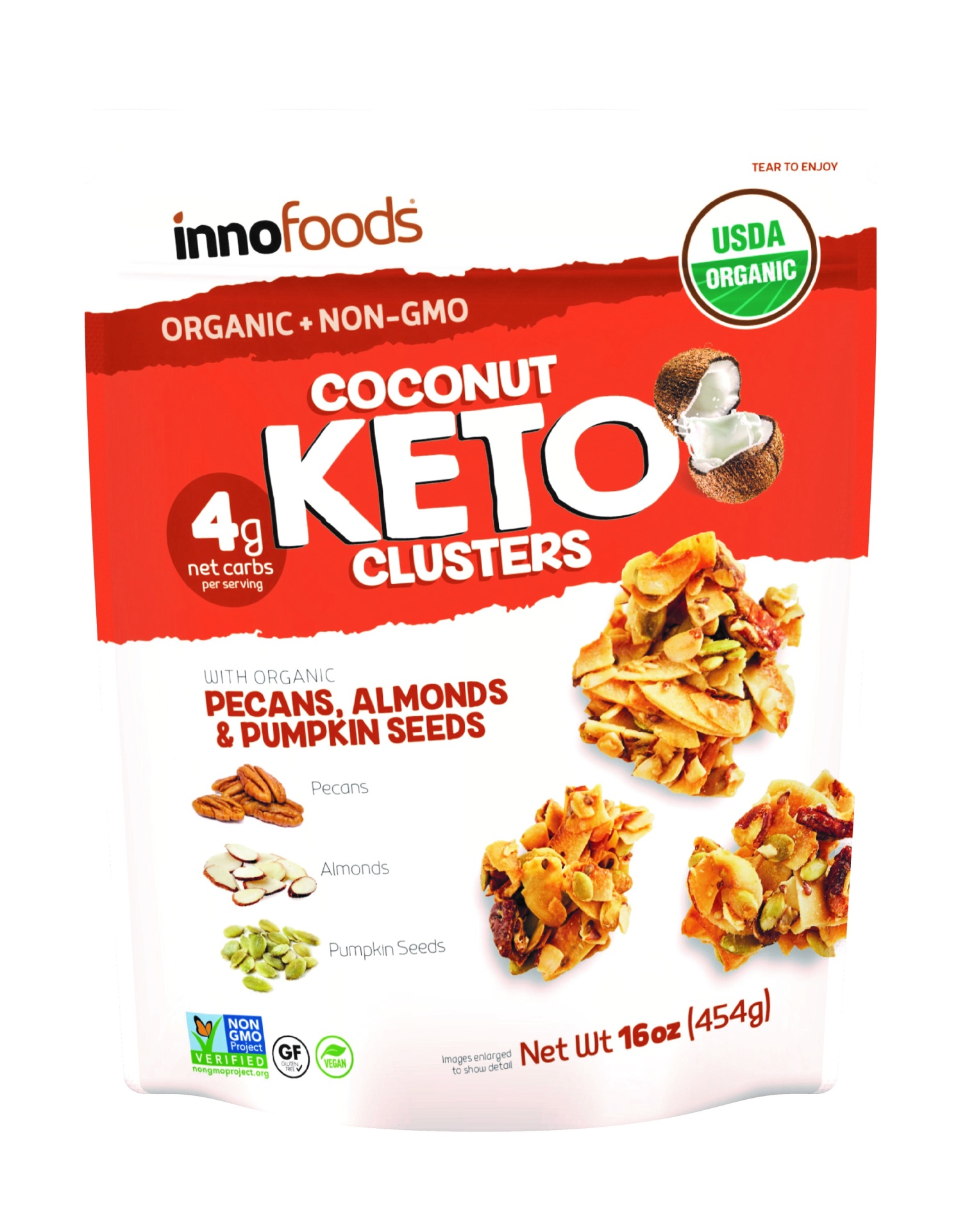 Inno Foods Organic Coconut Keto Clusters 18 oz | Shipt