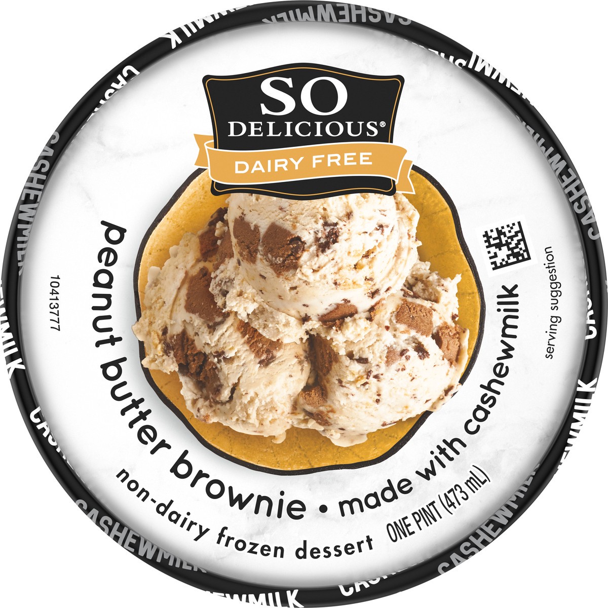 slide 13 of 15, SO Delicious Dairy Free Peanut Butter Brownie Cashew Milk Non-Dairy Frozen Dessert 1 pt. Tub, 16 fl oz