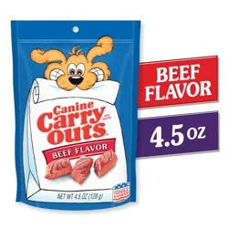 Canine Carry Outs® dog snacks, beef