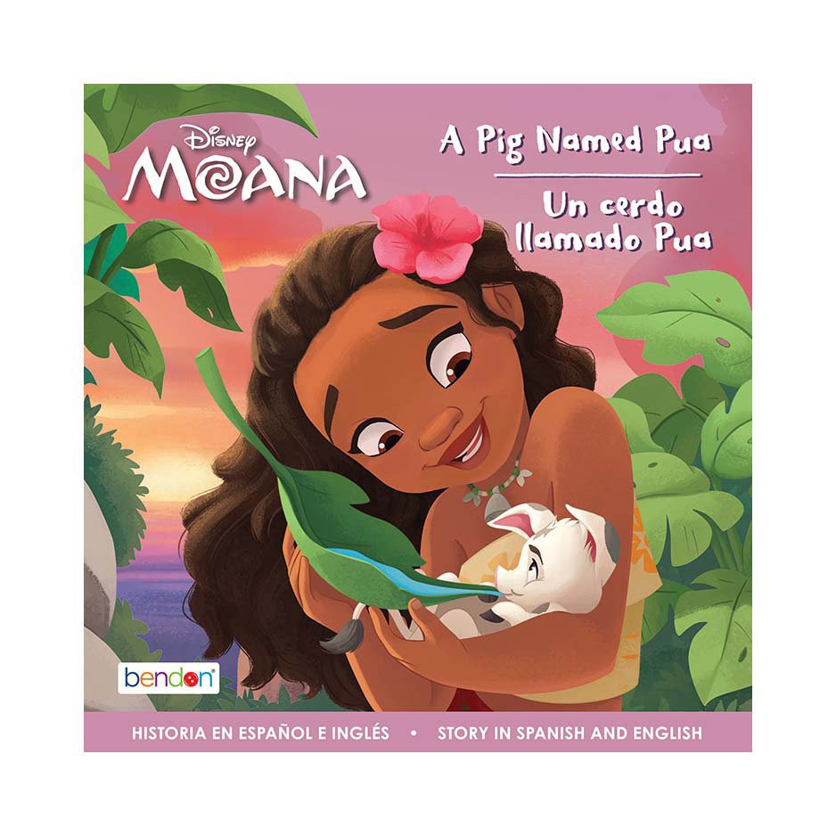 slide 1 of 1, Bendon Disney Princess Moana A Pig Named Pua, Bilingual, 1 ct