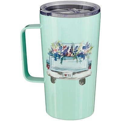 slide 1 of 1, Haven & Key Mint Truck Bluebonnet Coffee Tumbler, 16 oz