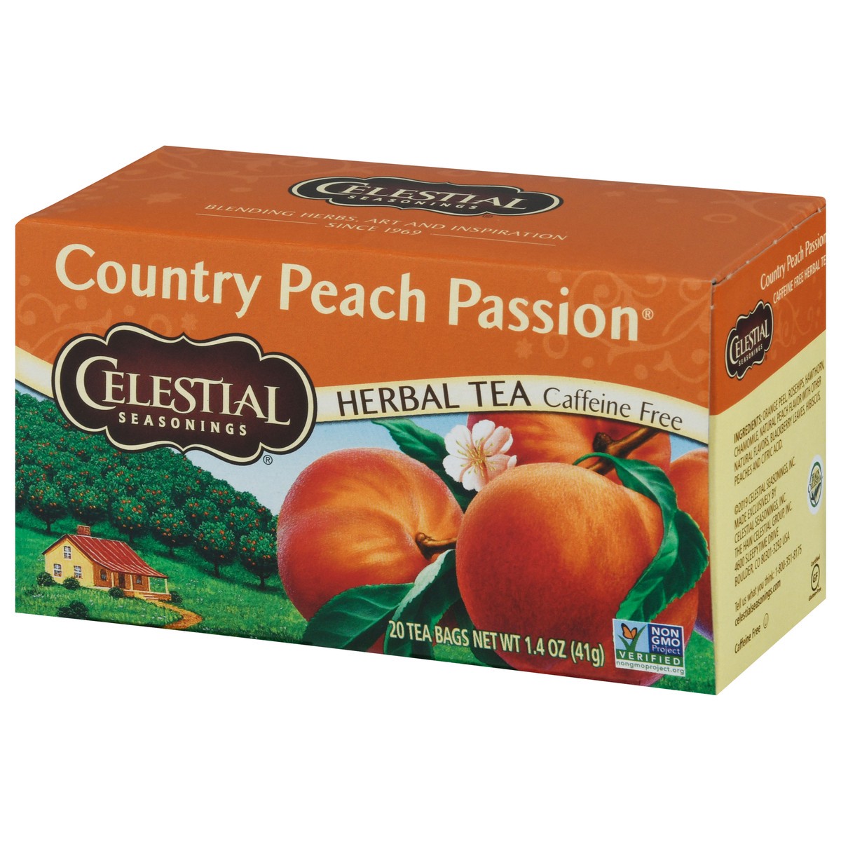 slide 7 of 9, Celestial Seasonings Caffeine Free Country Peach Passion Herbal Tea 20 Tea Bags, 20 ct