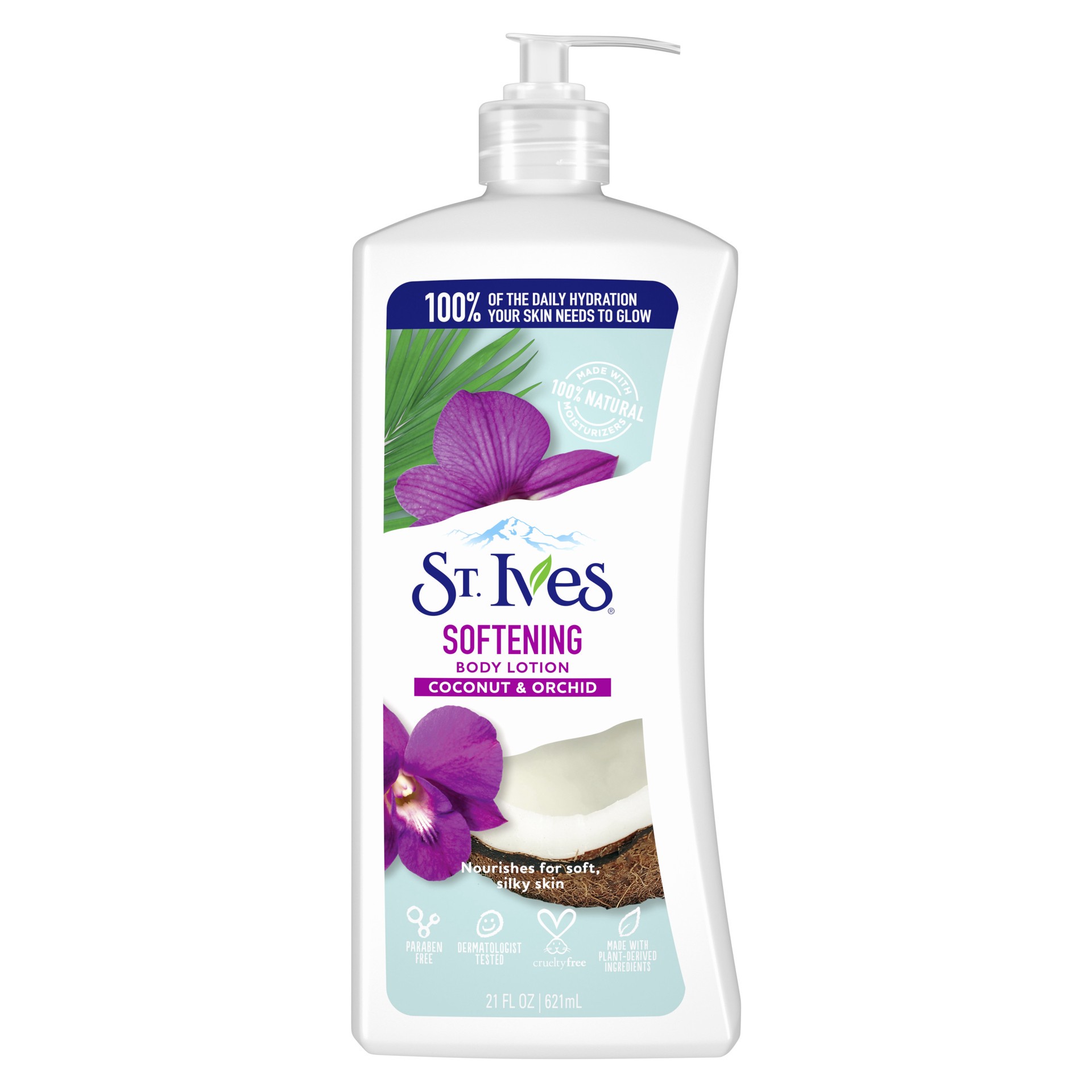 slide 1 of 8, St. Ives Softening Hand & Body Lotion Coconut & Orchid, 21 oz, 21 oz