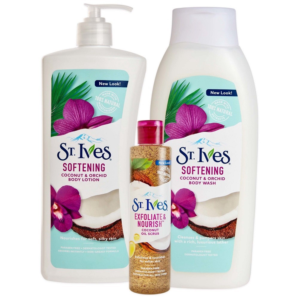 slide 7 of 8, St. Ives Softening Hand & Body Lotion Coconut & Orchid, 21 oz, 21 oz