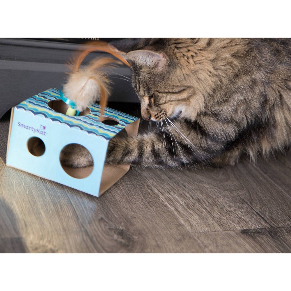 slide 7 of 8, SmartyKat Twirly & Peek Electronic Motion Cat Toy, 1 ct