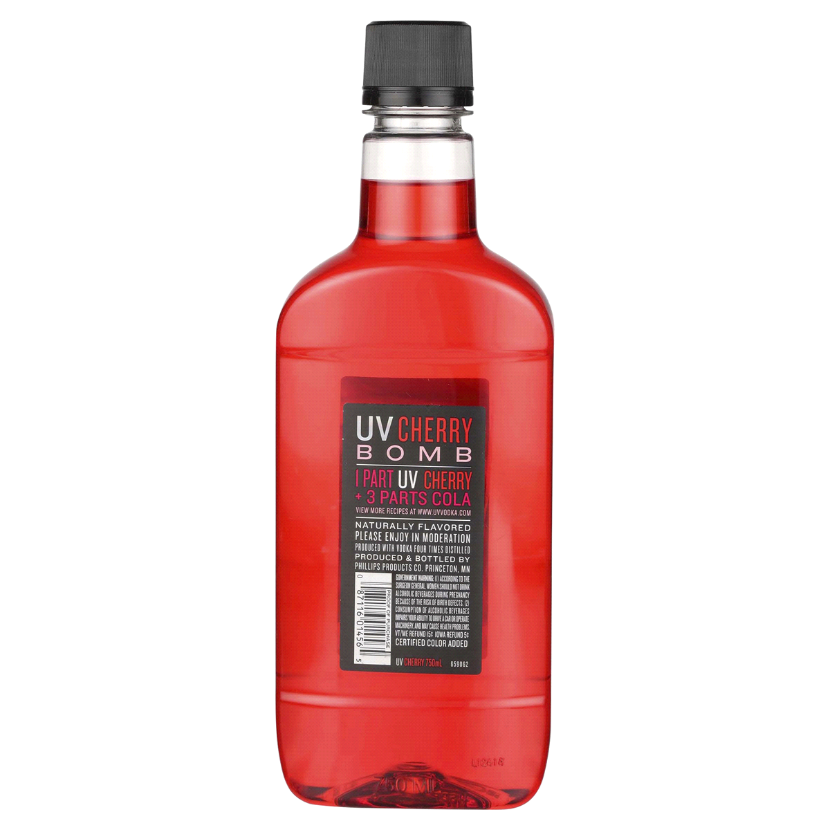 slide 3 of 5, UV Vodka, Cherry Flavored, 750 ml