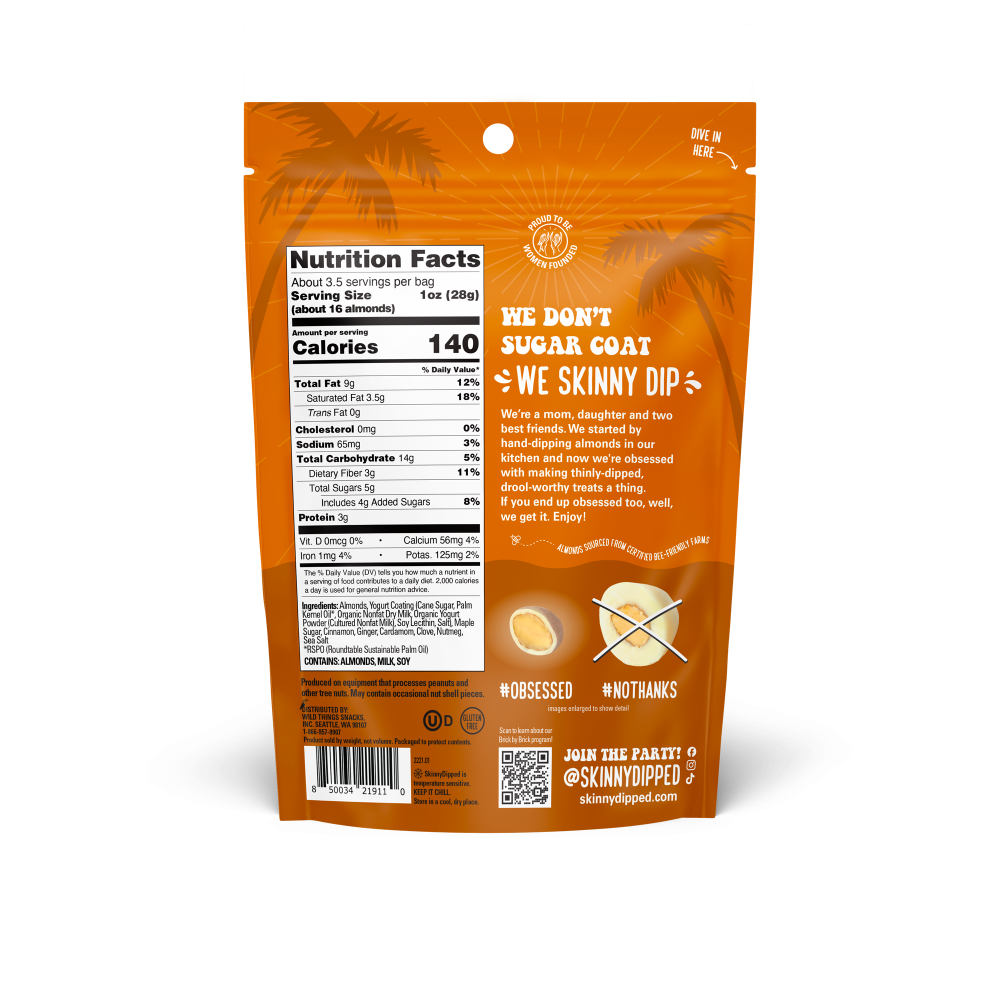 slide 2 of 2, SkinnyDipped Pumpkin Spice Almonds - 3.5oz, 3.5 oz