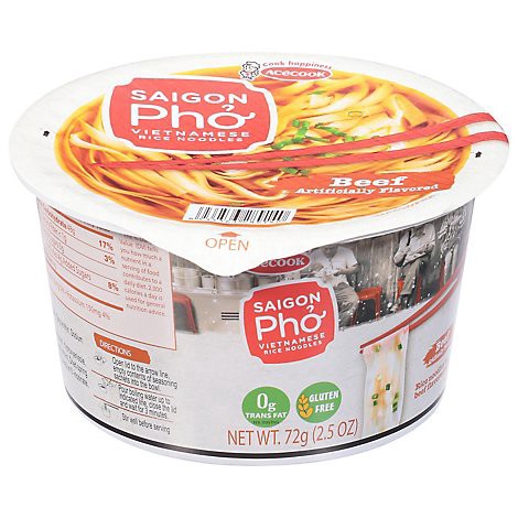 slide 1 of 1, Acecook Pho Noodle Bowl Beef, 72gm