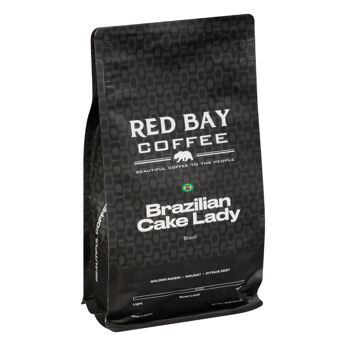 slide 3 of 9, Red Bay Coffee Medium Whole Bean Brazilian Cake Lady Coffee 12 oz, 12 oz