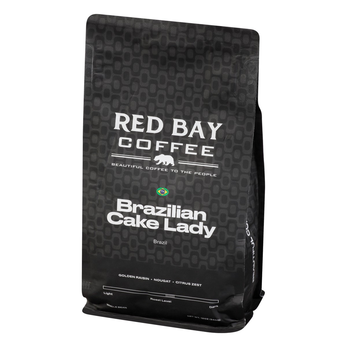 slide 2 of 9, Red Bay Coffee Medium Whole Bean Brazilian Cake Lady Coffee 12 oz, 12 oz