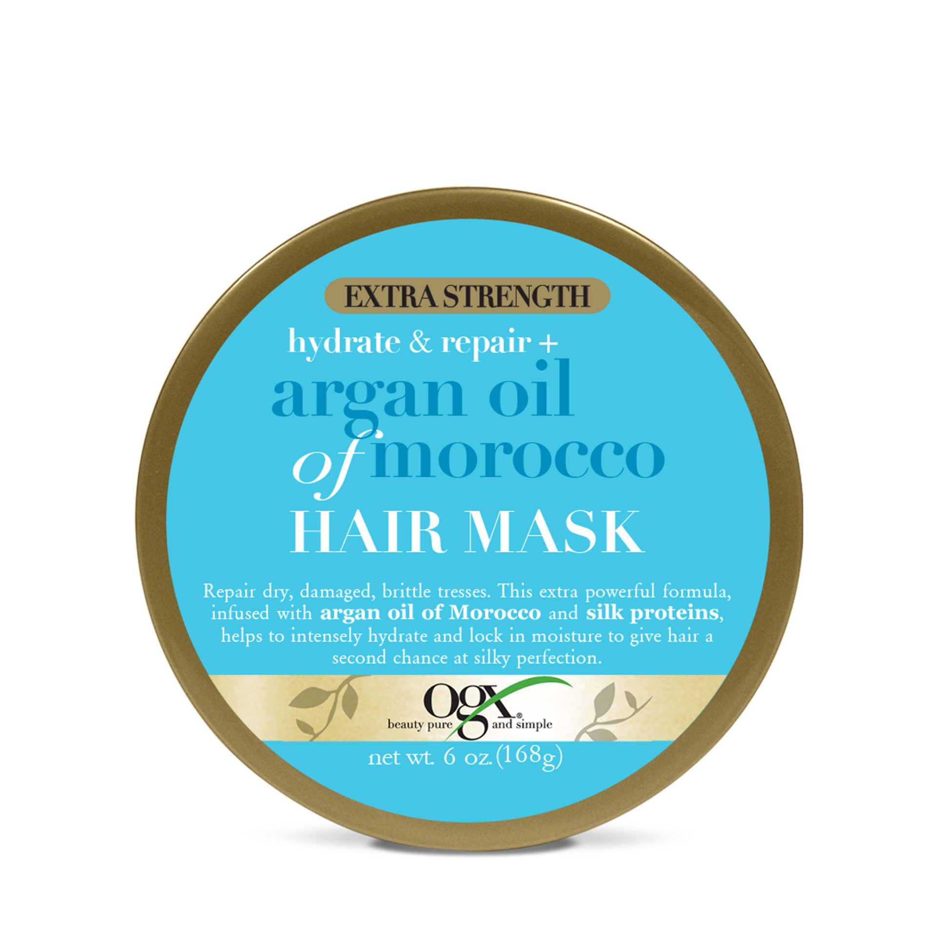 slide 4 of 5, Ogx Extra Strength Argan Oil Of Morocco Hair Mask, 6 oz
