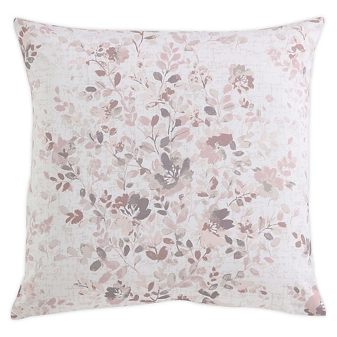 slide 1 of 1, Morgan Home Floral Square Throw Pillow Cover - Blush, 1 ct