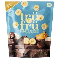 Tru Fru Bananas Hyper-Chilled in Peanut Butter & Dark Chocolate