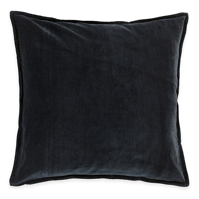 slide 1 of 1, Surya Velizh Square Throw Pillow - Charcoal, 22 in