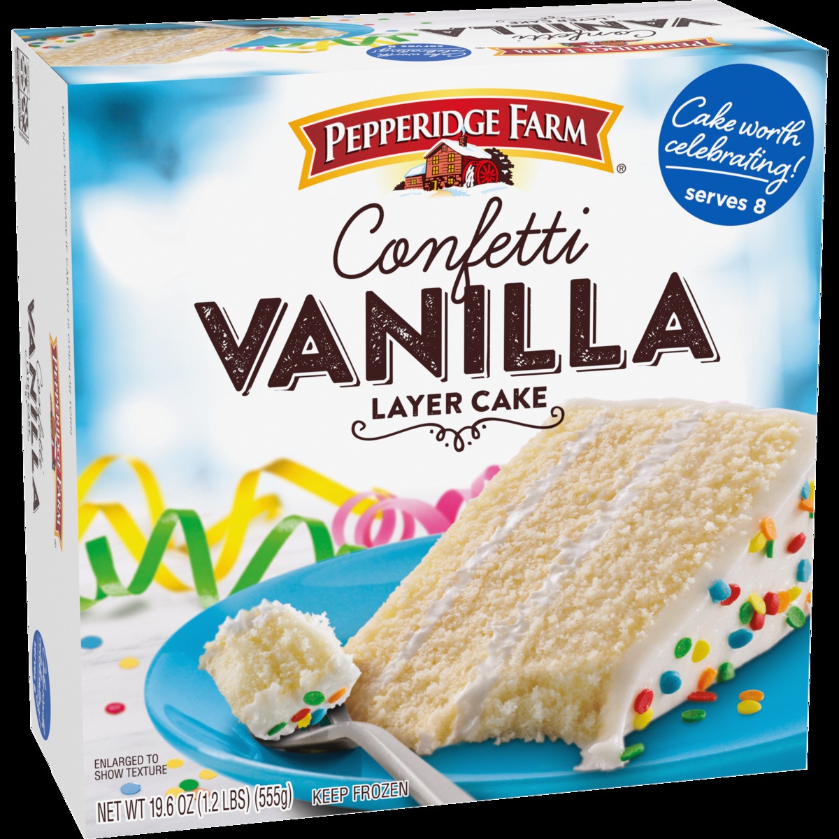 slide 2 of 11, Pepperidge Farm Confetti Vanilla Layer Cake, 19.6 oz