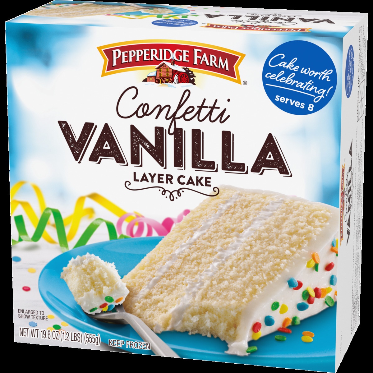 slide 3 of 11, Pepperidge Farm Confetti Vanilla Layer Cake, 19.6 oz