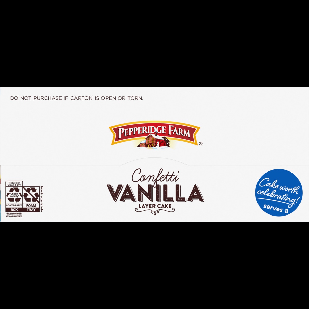 slide 7 of 11, Pepperidge Farm Confetti Vanilla Layer Cake, 19.6 oz