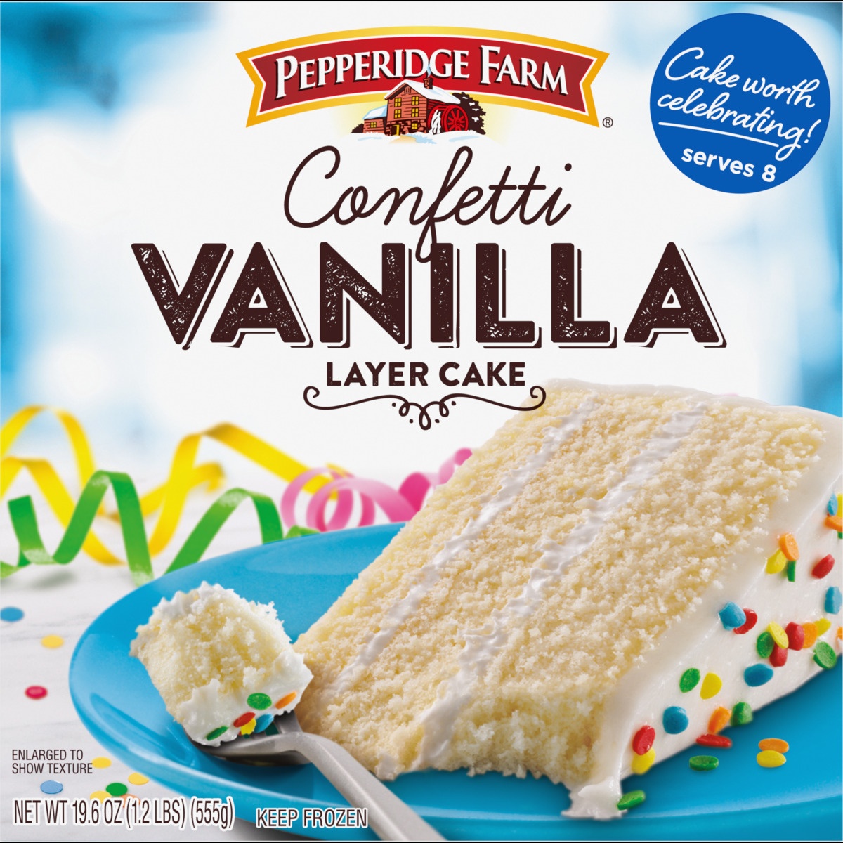 slide 9 of 11, Pepperidge Farm Confetti Vanilla Layer Cake, 19.6 oz