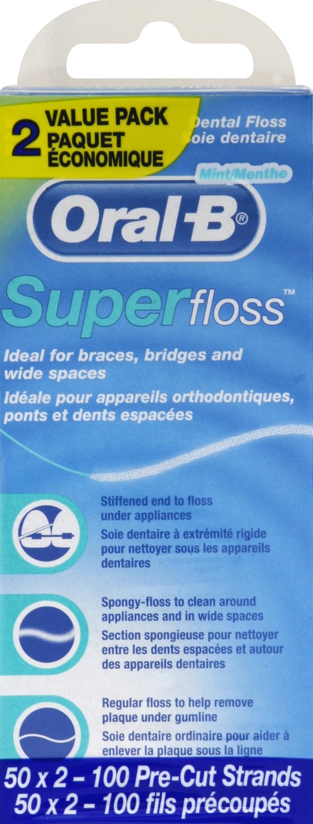 slide 1 of 5, Oral-B Dental Foss 100 ea, 100 ct