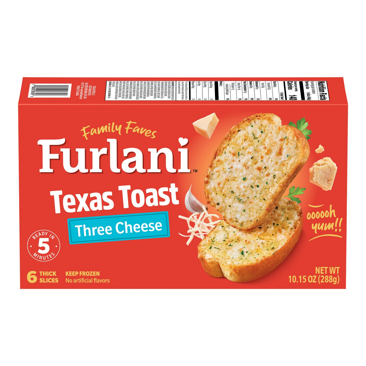 slide 1 of 5, Furlani Three Cheese Texas Toast 6 ea, 10.15 oz