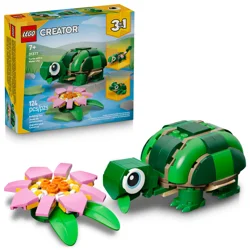 Lego Creator 3 In 1 Turtle With A Water Lily Flower 31377
