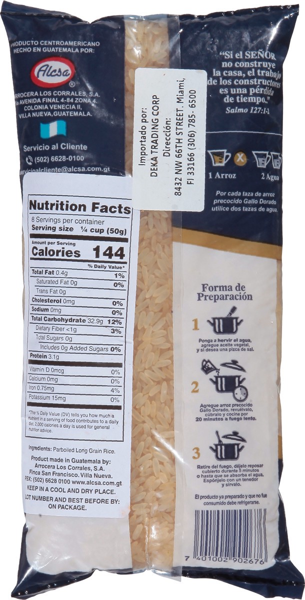 slide 5 of 13, Gallo Dorado Parboiled Rice - 400 g, 400 g