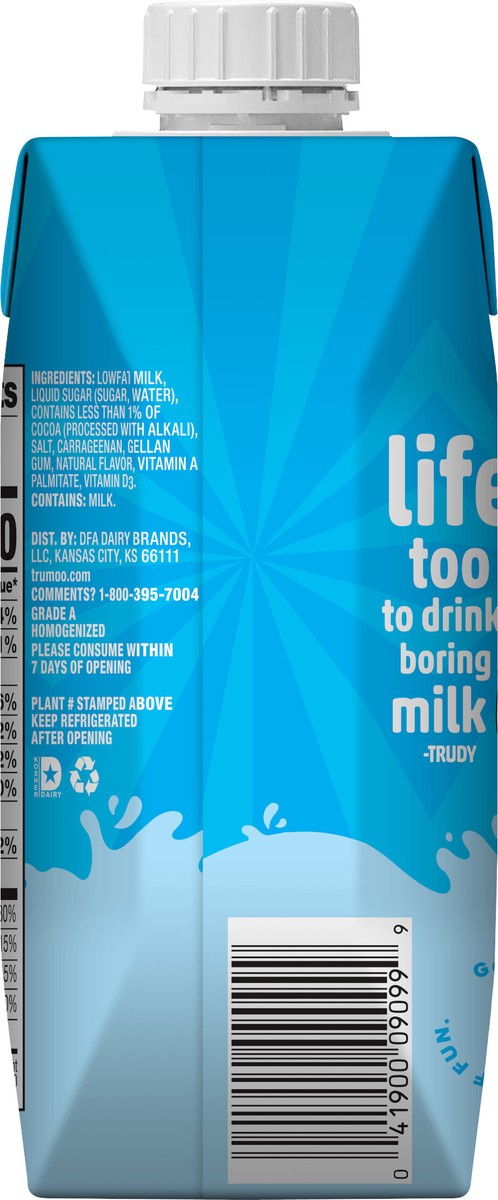 slide 8 of 10, TruMoo Aseptic Chocolate 1% Milk, 11 oz