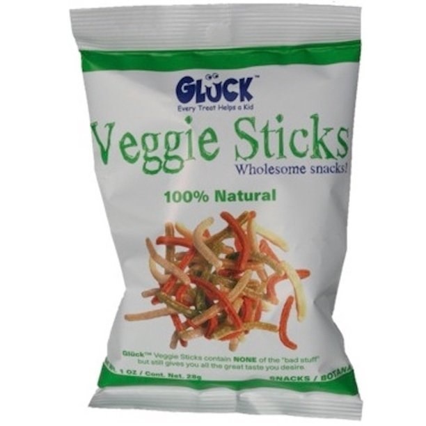 slide 1 of 1, Gluck Veggie Sticks, 1 oz