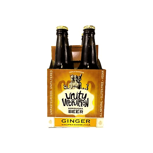 Unity Vibration Kombucha Ginger Kombucha Beer 4 ct Shipt