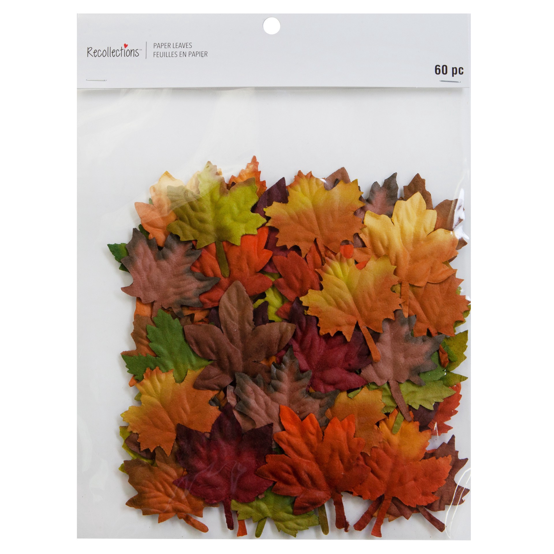 slide 2 of 3, Fall Paper Leaf Embellishment Set By Recollections, 1.75 in to 2 in