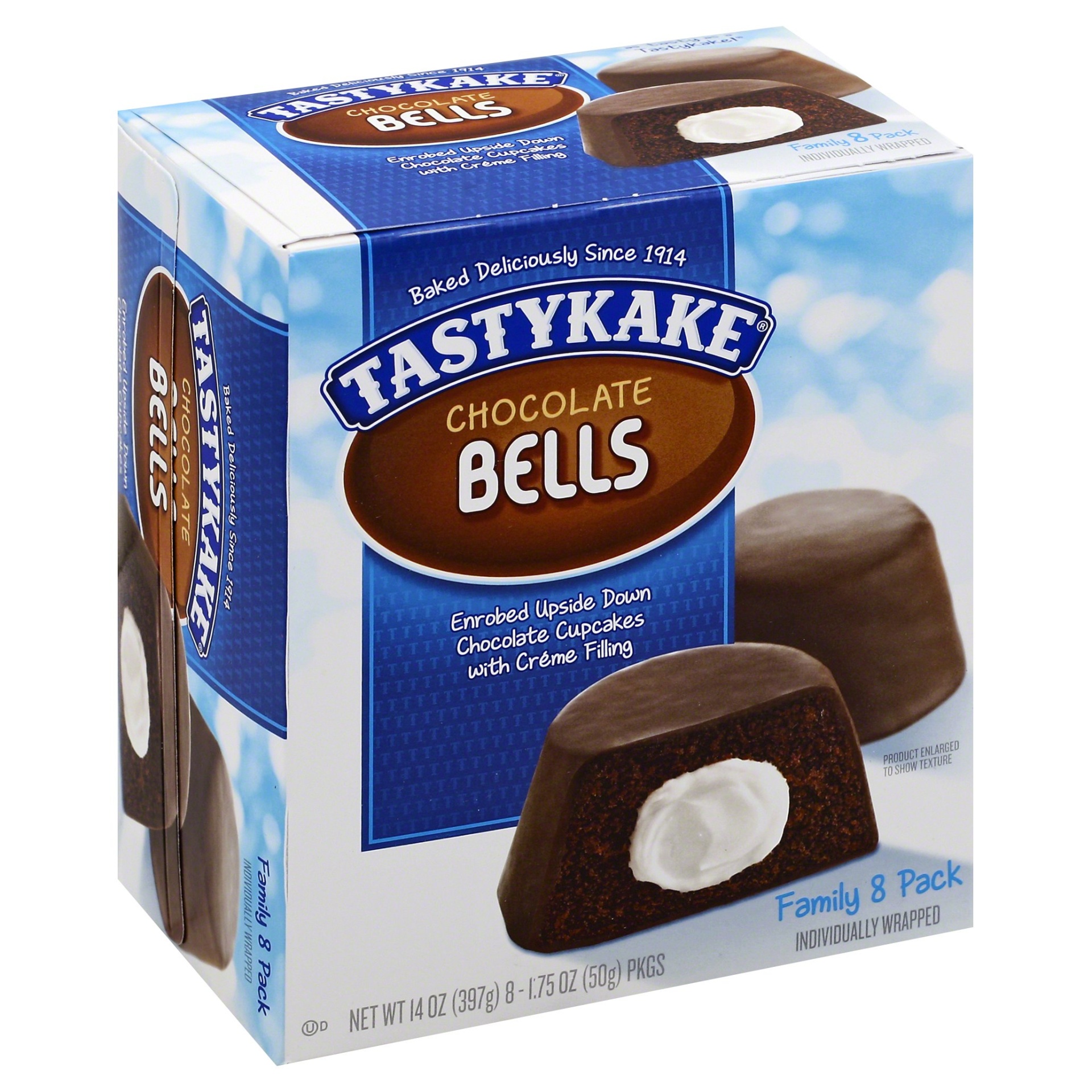 slide 1 of 8, Tastykake Chocolate Bells, 8 ct; 1.75 oz