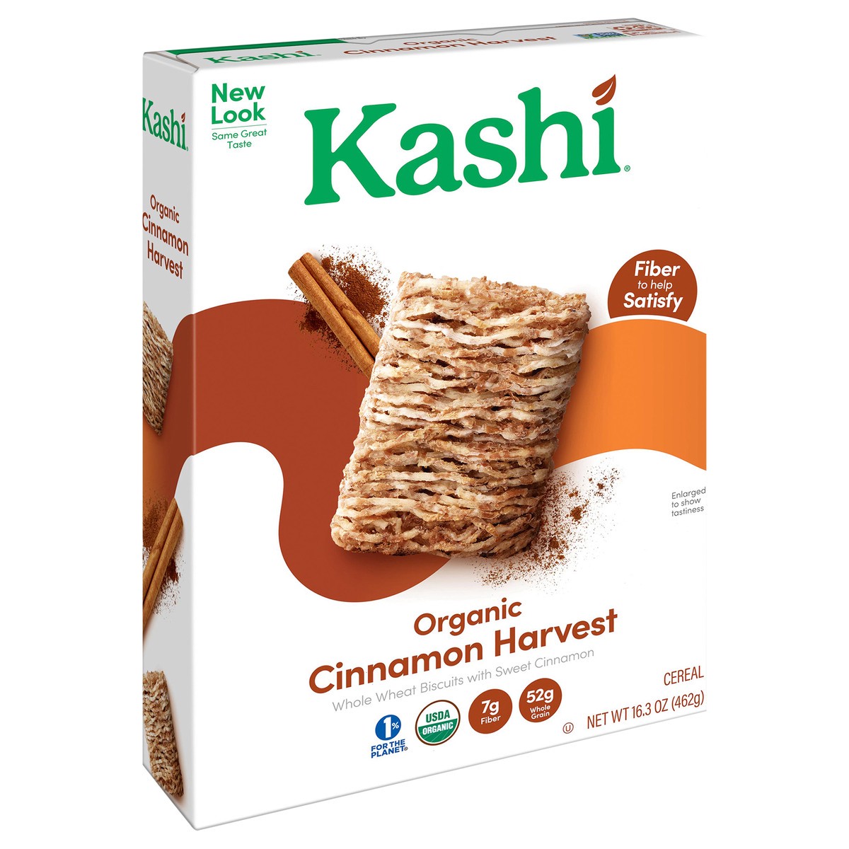 slide 2 of 8, Kashi Organic Cinnamon Harvest Cereal 16.3 oz, 16.3 oz