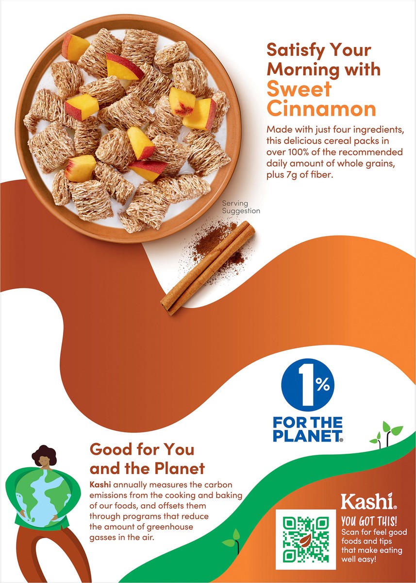 slide 4 of 8, Kashi Organic Cinnamon Harvest Cereal 16.3 oz, 16.3 oz