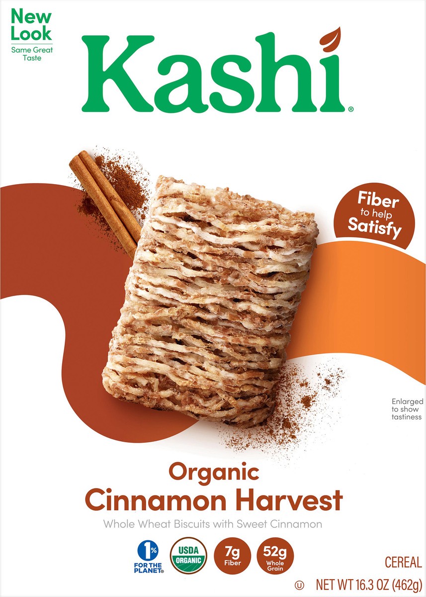slide 1 of 8, Kashi Organic Cinnamon Harvest Cereal 16.3 oz, 16.3 oz