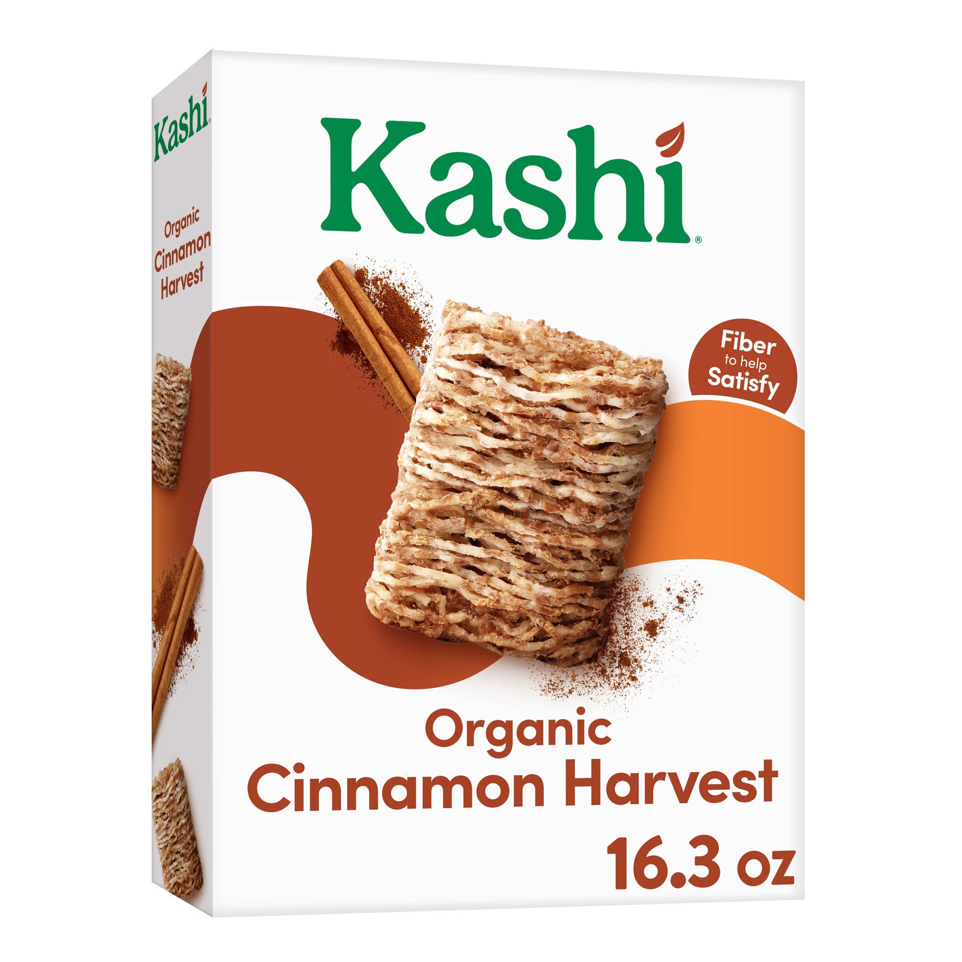 slide 1 of 8, Kashi Breakfast Cereal, Fiber Cereal, Family Breakfast, Cinnamon Harvest, 16.3oz Box, 1 Box, 16.3 oz