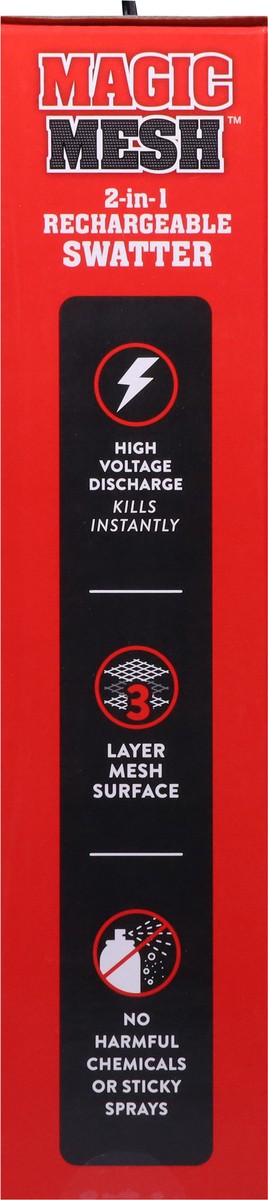 slide 9 of 11, Magic Mesh 2-in-1 Rechargeable Foldable Bug Zapper and Swatter 1 ea, 1 ea