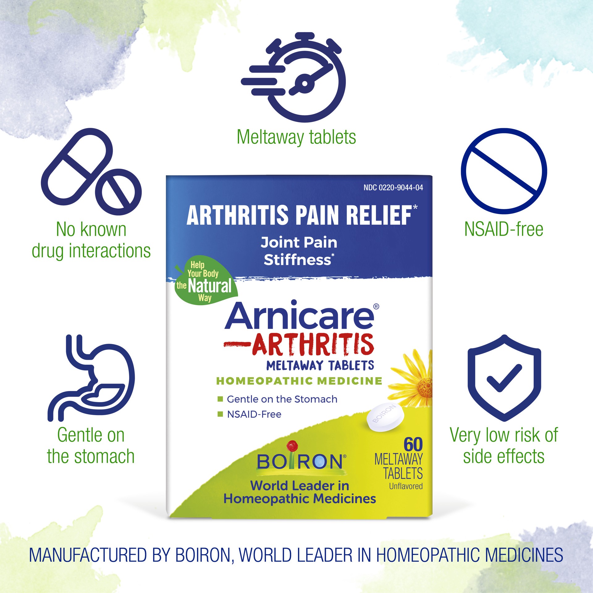 slide 2 of 6, Boiron Arnicare Arthritis 60 Tablets, 60 ct